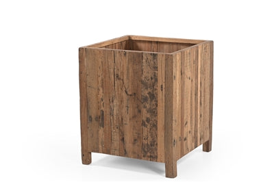 Large Wooden Planter Natural