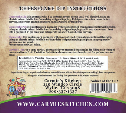 Carnival Cotton Candy Cheesecake Mix
