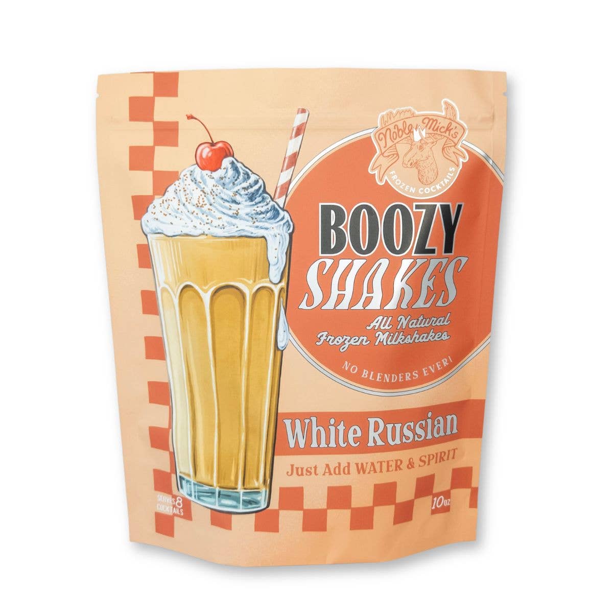 White Russian Boozy Shakes Mix -Just add Water + Vodka