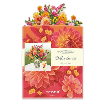 Dahlia Sunrise Greeting Card