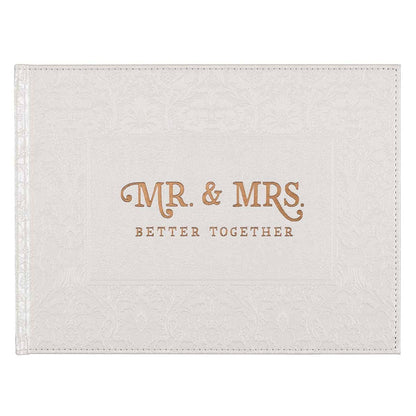 Guest Book White/Gold Mr. & Mrs. Better Together