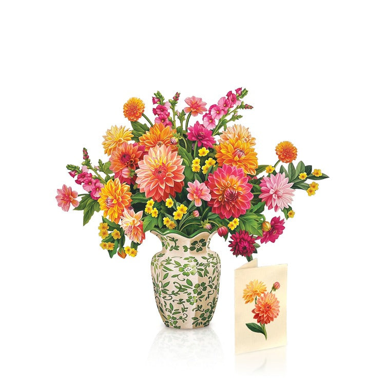 Dahlia Sunrise Greeting Card
