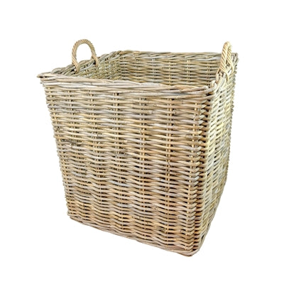 Grey Square Rattan Baskets