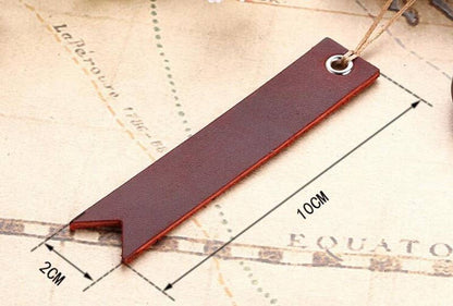Leather Bookmark: Brown
