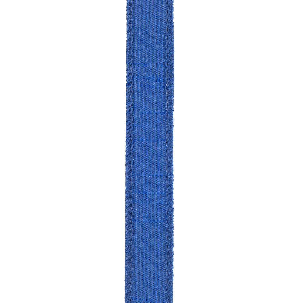 Dupioni Supreme Wired Edge Ribbon Royal 7/8 Inch 10 Yards