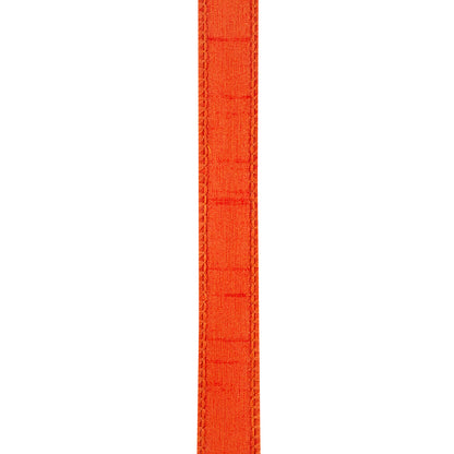 Dupioni Supreme Wired Edge Ribbon Orange 7/8 Inch 10 Yards