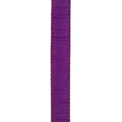 Dupioni Supreme Wired Edge Ribbon Purple 7/8 Inch 10 Yards