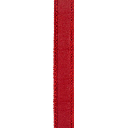 Dupioni Supreme Wired Edge Ribbon Red 7/8 Inch 10 Yards