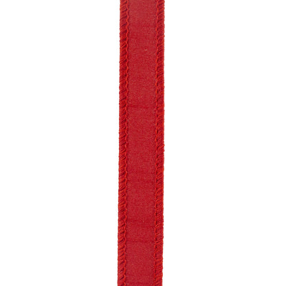 Dupioni Supreme Wired Edge Ribbon Red 7/8 Inch 10 Yards