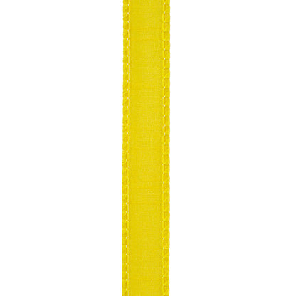 Dupioni Supreme Wired Edge Ribbon Yellow 7/8 Inch 10 Yards