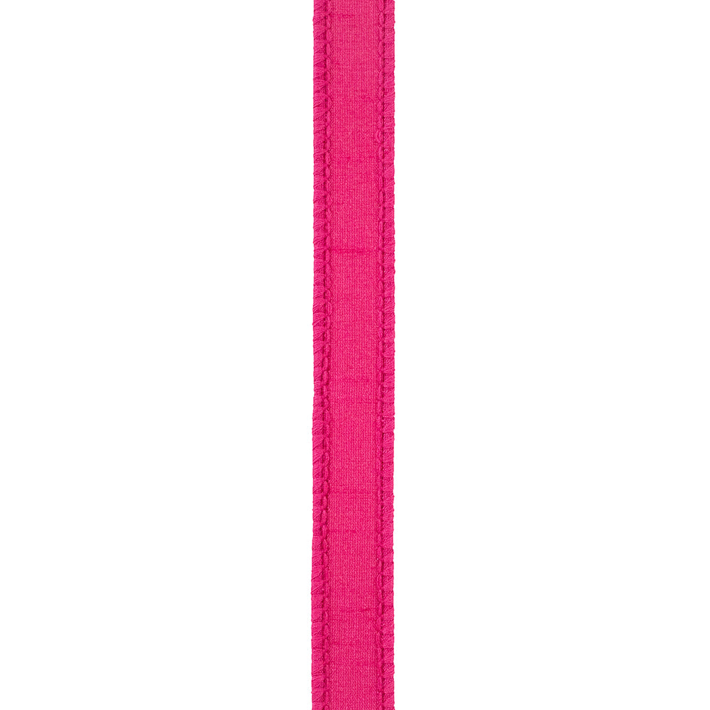 Dupioni Supreme Wired Edge Ribbon Fuchsia 7/8 Inch 10 Yards