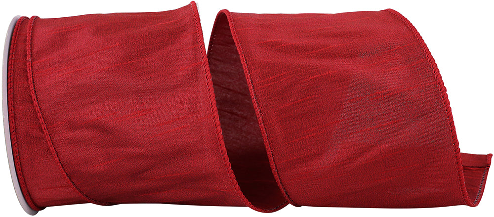 Dupioni Supreme Wired Edge Ribbon, 4In 10Yd