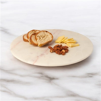 Sm. White Marble Lazy Susan