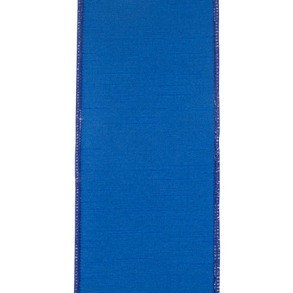 Asian Vista Chinoiserie Deluxe Wired Edge Ribbon White/blue 4 Inch 5 Yards