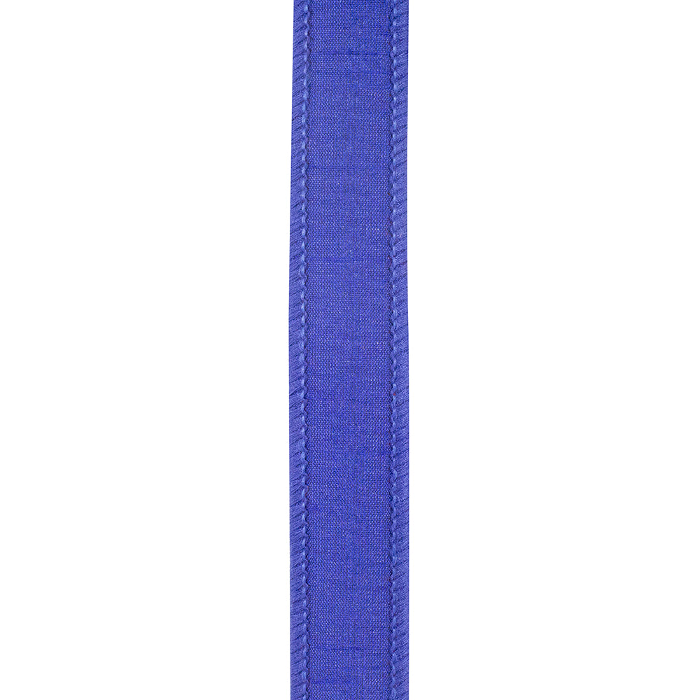 Velvet Touch Deluxe Dupioni Backed Wired Edge Ribbon Red/royal 7/8 Inch 5 Yards