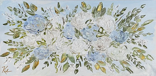 Blue & White Hydrangea Lumbar