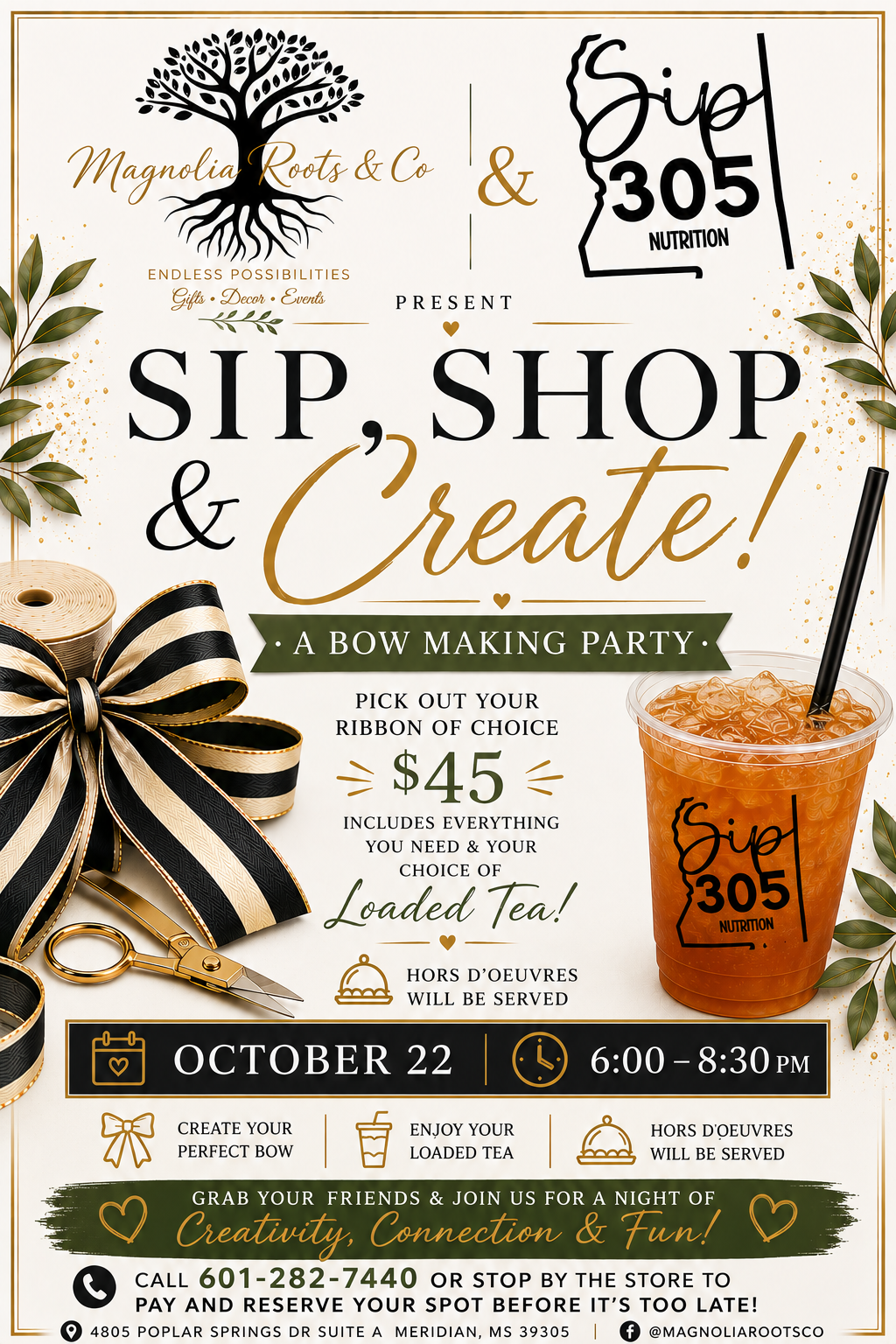 Sip, Shop & Create