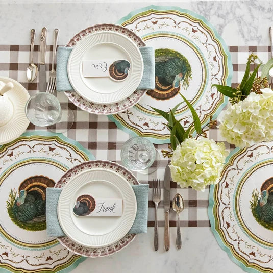 Hester & Cook Heritage Turkey China die-cut paper placemats, view 3