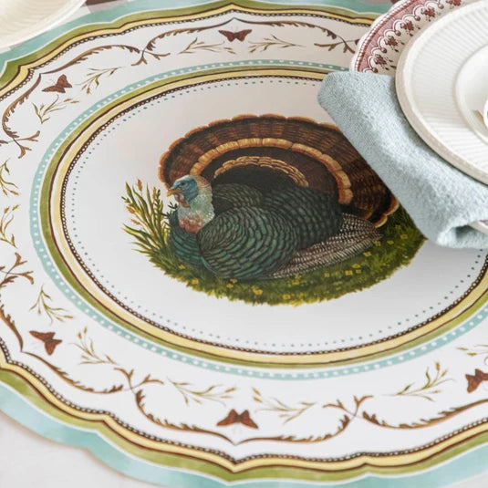 Hester & Cook Heritage Turkey China die-cut paper placemats, view 4