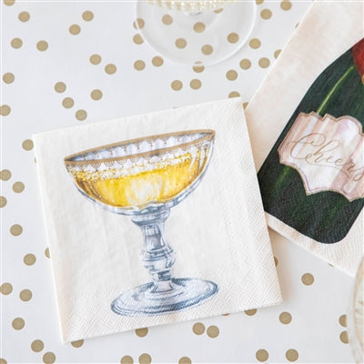 Champagne Coupe Cocktail Napkin