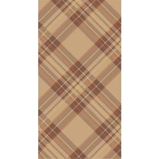 Hester & Cook Autumn Plaid paper guest napkins
