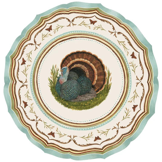 Hester & Cook Heritage Turkey China die-cut paper placemats