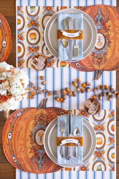 Hester & Cook Antique Pumpkin die-cut paper placemats, view 2