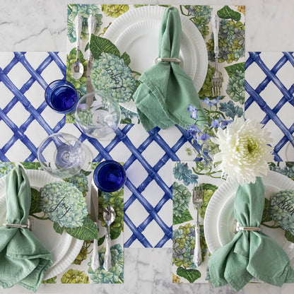 Blooming Hydrangeas Placemat - Pad of 20 Sheets