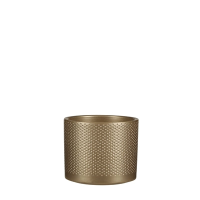 Era Small Ceramic Gold Relief Pot