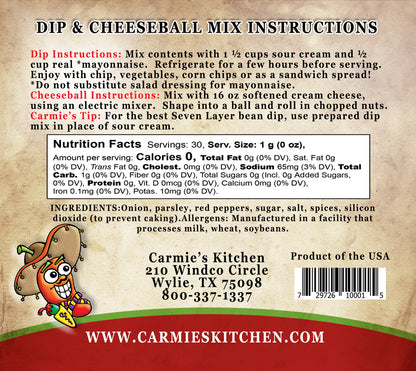 Manana Mexican Dip Mix