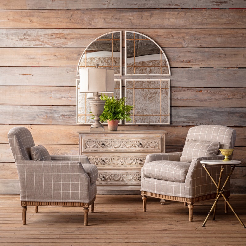 Gridded Square Mirror Set
