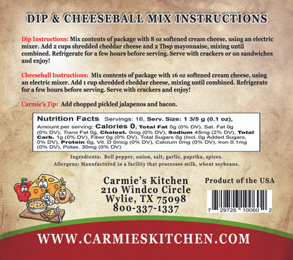 Pimento Cheese Dip Mix