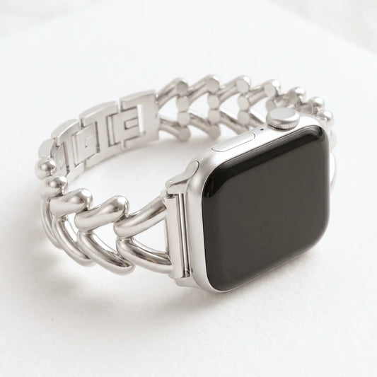 Silver Apple Watch Band
