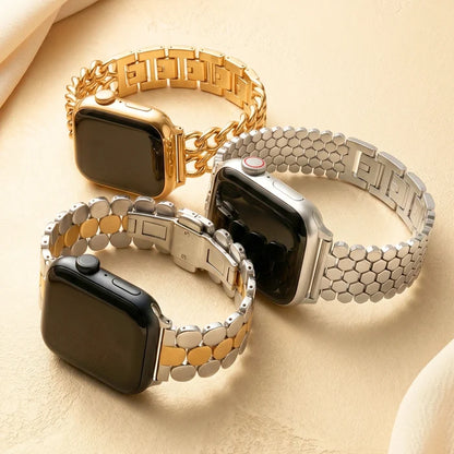 Silver Apple Watch Band
