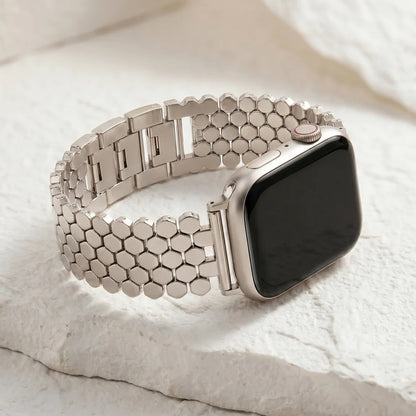 Silver Apple Watch Band
