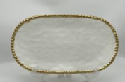 14" Oval Plate - Gold