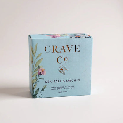 Sea Salt & Orchid - Boxed Candle