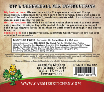 Spinach Parmesan Dip Mix
