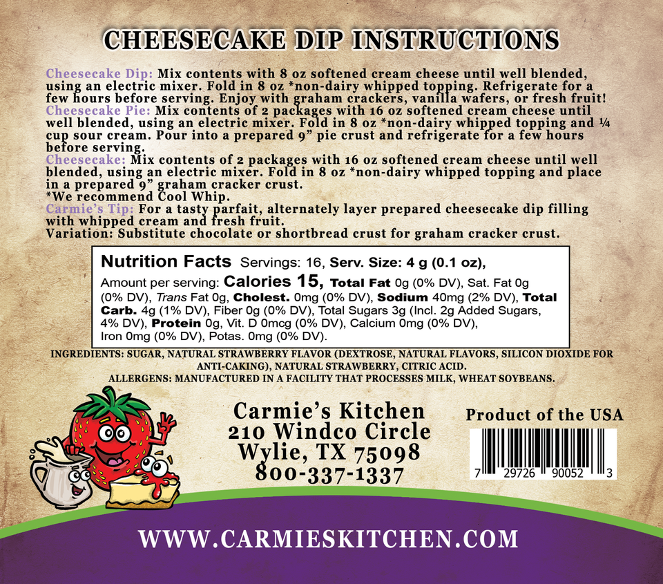Strawberries N' Cream Cheesecake Dip
