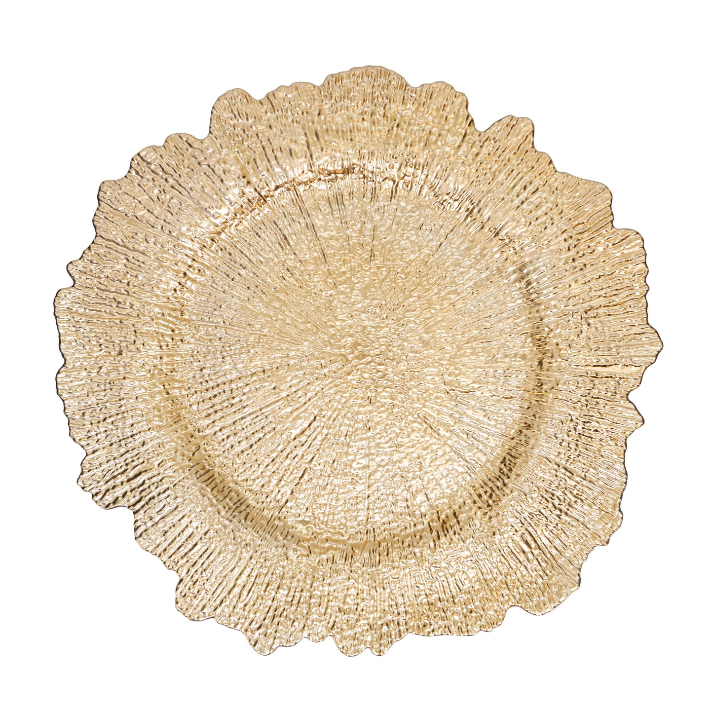 Radiant Elegance Starburst Charger: Gold / 14"