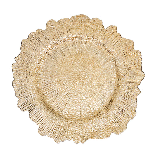 Radiant Elegance Starburst Charger: Gold / 14"
