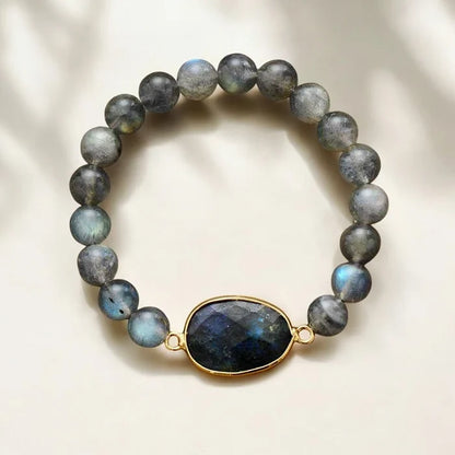 Blue Labradorite Gemstone Bracelet