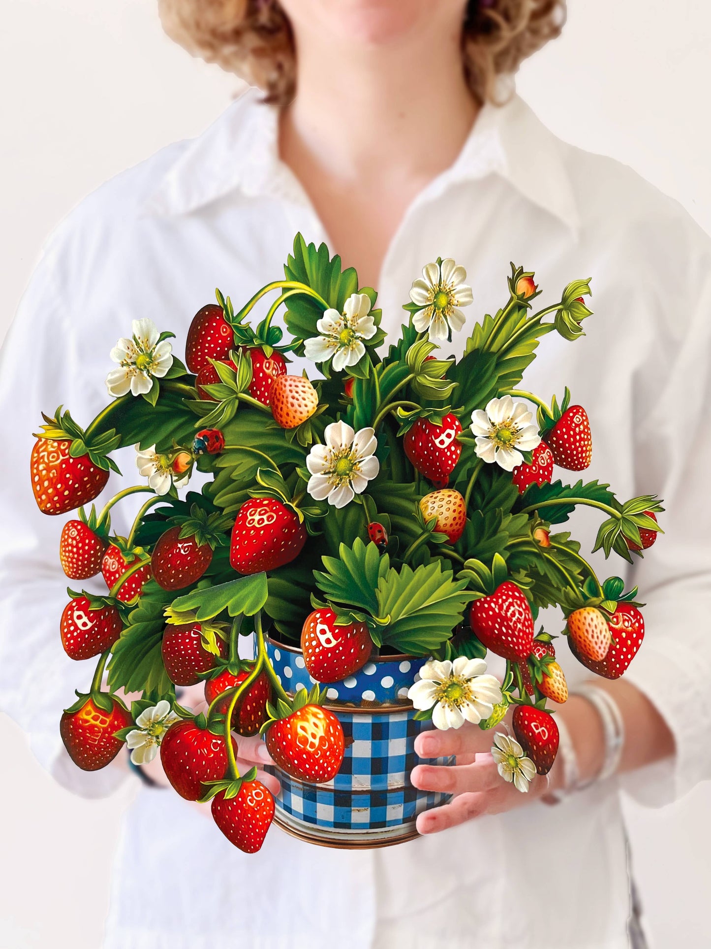 Strawberry Blossom - FreshCut Paper Greeting Card