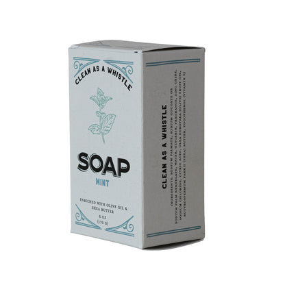 Mint Scented Olive Oil & Shea Butter Triple Milled Bar Soap