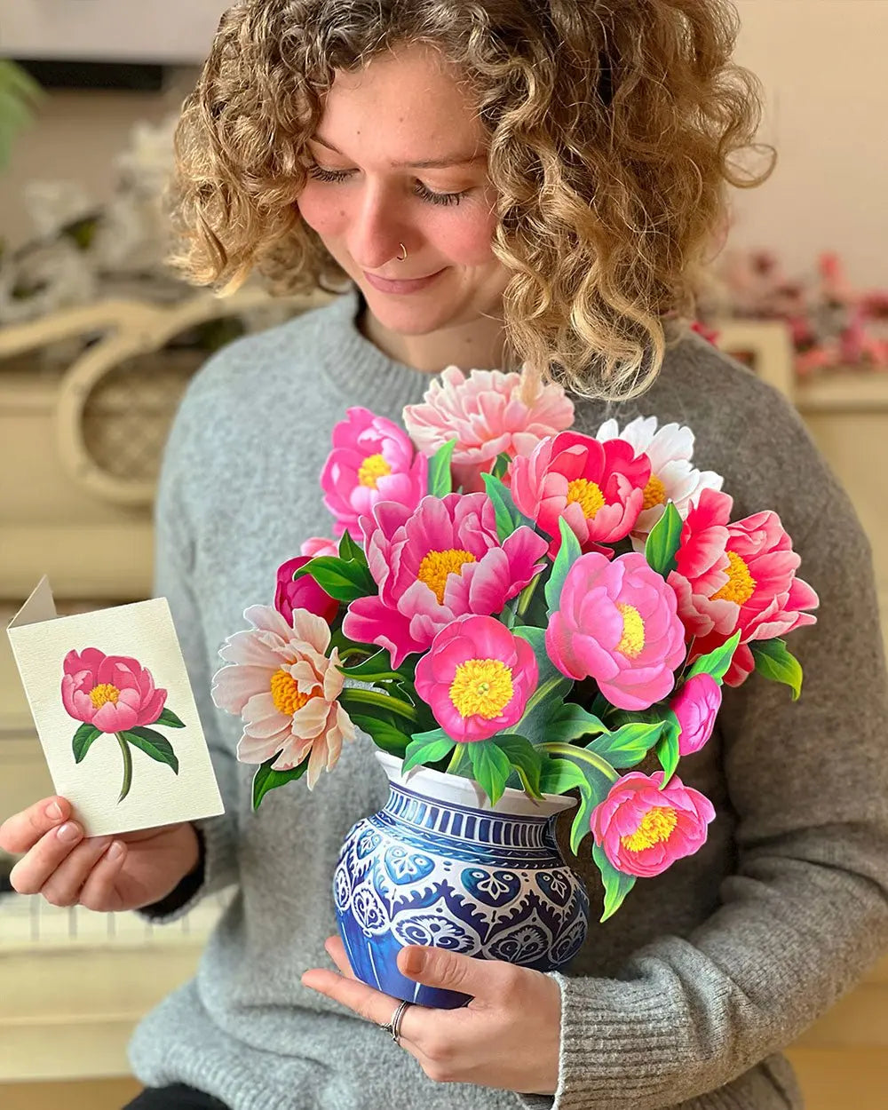 Peony Paradise - FreshCut Paper Greeting Card