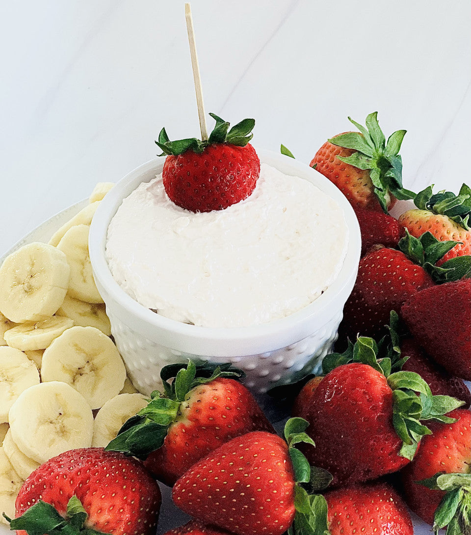 Strawberries N' Cream Cheesecake Dip